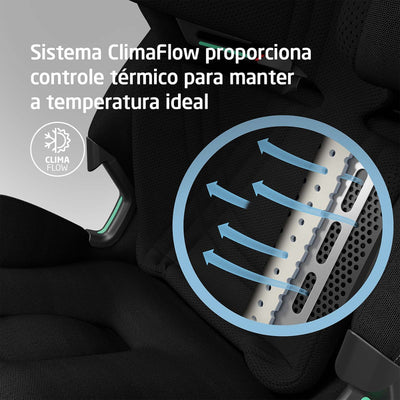 Cadeirinha De Bebê Para Carro Maxi-Cosi Emerald 360 Pro Authentic Black - Conforto térmico garantido com ClimaFlow